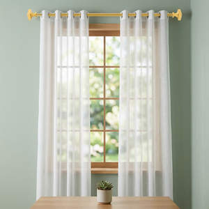 Classic Gold <b>Curtain</b> Pole <b>Finial</b> Rectangle Shape Anti Rust Metal Finish Traditional Style Decorative End Cap - Product Image 6