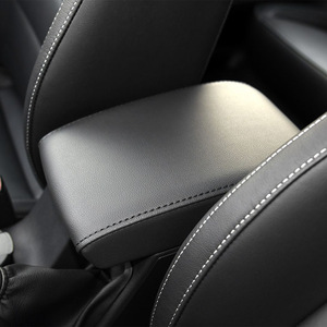Funda para Reposabrazos de Skoda Octavia 14-20, Cuero de Microfibra Auténtica, Caja de Almacenamiento para Consola Central, Negro, Gris, Beige - Product Image 2
