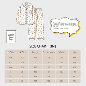 Conjunto de Pijamas Casuales de Manga Larga con Estampado Personalizado Linkme, Pijamas de Fibra de Bambú para Parejas, Conjunto de Pijamas Familiares con Estampado Navideño - Product Image 2