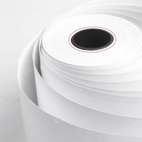 Usine directe 48GSM POS rouleau de papier 57x50 2 1/4x50 'thermique Jumbo pour caisse enregistreuse jusqu'à reçus ATM Bank & POS systèmes