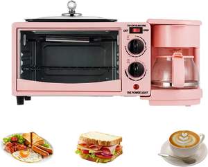 Precio de Fábrica, Máquina para Desayunar Multifuncional 3 en 1 con Horno Tostador, Cafetera y Sartén - Product Image 1