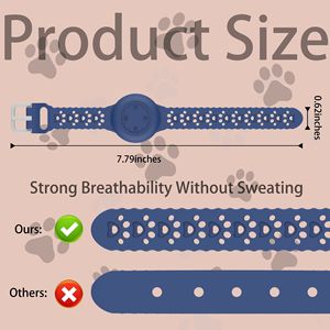 Bonita correa de silicona impermeable para <span class=keywords><strong>Apple</strong></span> <span class=keywords><strong>Airtag</strong></span>, soporte de pulsera de silicona para niños, pulsera infantil para <span class=keywords><strong>Airtag</strong></span> Tracker, accesorios - Product Image 3