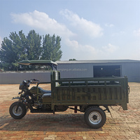 Tricycle utilitaire motorisé à trois roues pour adultes, type carrosserie ouverte, moteur essence 250cc refroidi par eau, capacité de charge 1500-2000kg