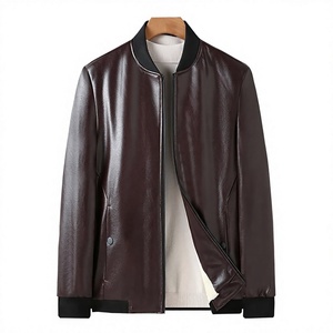 Veste moto unisexe noire en polyester/coton, col montant, fermeture éclair, coupe ajustée, style hiver, imperméable, coupe-vent, réversible - Product Image 2