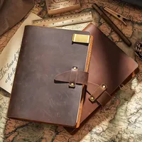 Cuaderno de Lujo Personalizado con Tapa Dura de Cuero PU/Tela, A4/A5/A6/B5/B6, Recargable, Diario de Negocios, Encuadernación Cosida, con Presilla para Bolígrafo, Regalo