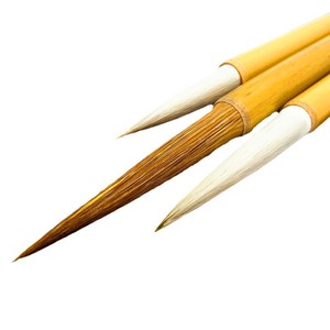 Vendita calda donnola/capelli di capra cinese pennello per calligrafia naturale colore bambù Weizhuang marca taglie S/M/L pennello - Product Image 5