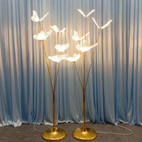 1.2M 5 têtes papillon lumineux accessoires de mariage T fenêtre décorative scène salle d'exposition décoration lumineuse papillon lumineux