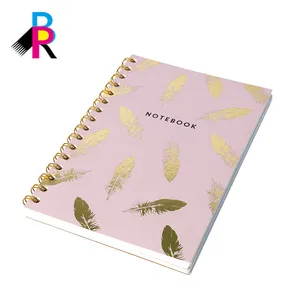 Factory Customized Delicate High Quality Pink Customizable Interior Page Format Spiral Notebook