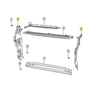 Placa de Sellado del Tanque de Agua 68244429AA 68244428AA para Jeep Compass 2017-2020, Pieza de Repuesto de la Junta del Sistema de Refrigeración - Product Image 4