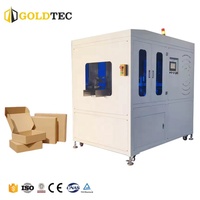 Goldtec Aircraft Carton Máquina plegadora automática Bandeja de alta eficiencia Caja anterior Máquina formadora plegable