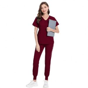 Uniformes de Enfermería de Manga Corta en Oferta, Conjuntos de Uniformes Personalizados, Traje de Enfermería Moderno OEM, Uniformes Médicos Elegantes - Product Image 3