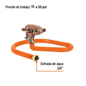 BOX 3 Aspersor con base metálica, tipo manguera, TRUPER - Product Image 3