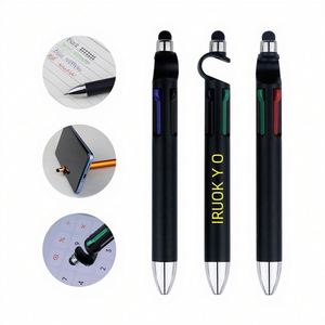 Multifunctional Plastic Ballpoint 1.0Mm Customizable Logo Promotional <b>Pen</b> With Blue Black Ink - Product Image 2