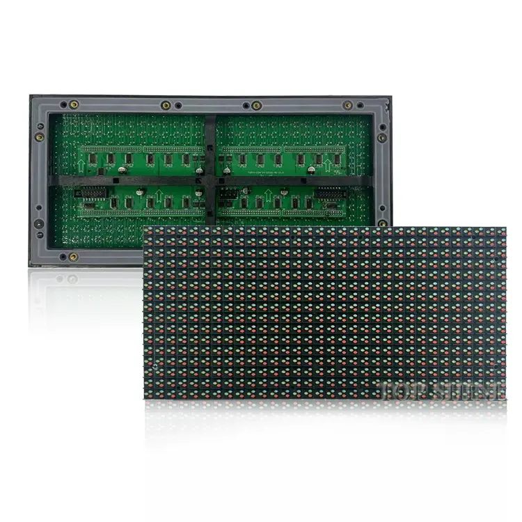 Top Shine Factory открытый DIP346 RGB P10 P16 P12.5 P20 32*16 точек, цифровой рекламный щит, светодиодный модуль дисплея