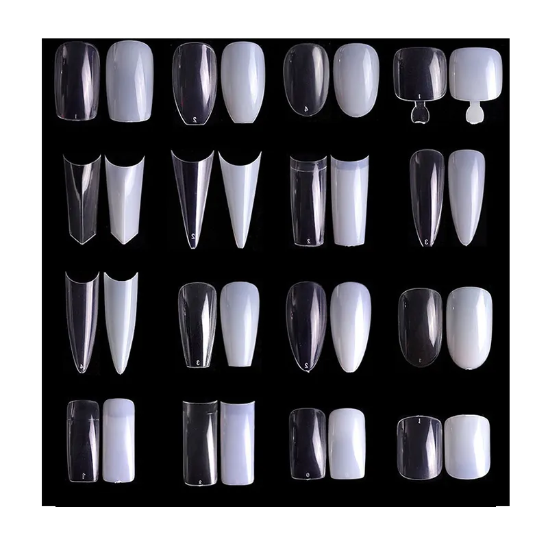 Personalizado Limpar Falso Toe Nails Gel Glue Press On Toe Nails Extensões de unhas falsas 3D pré-moldadas para Home Salon DIY