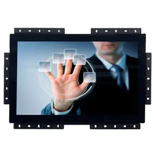 Embedded Metal Frame Industrial Widescreen General Touch Monitor 19 inch Open Frame Capacitive Touch Display Monitor