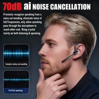 Auriculares deportivos V8 de gran venta con micrófono largo, chipset JL, gancho LED y 20H de reproducción ENC 5.2 para negocios y conducción.
