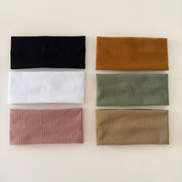 Bandeaux larges en tricot, couleur unie, haute élasticité, bandeaux extensibles pour le sport, le yoga, accessoire de cheveux tendance pour femmes