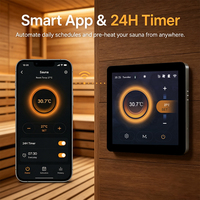 Panneau de commande pour sauna, compatible avec les contrôleurs de four et de poêle de sauna, système de contrôle professionnel