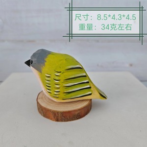 Statues et Figurines d'oiseaux en bois sculpté à la main animaux ornement pour maison étagère cheminée déco pour l'obtention du diplôme - Product Image 4