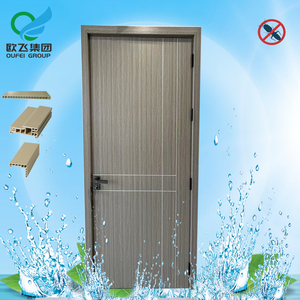 エントリードアパネルWPC <span class=keywords><strong>PVC</strong></span>防水壁パネルフルWPC仕上げ折りたたみ式室内ドアホテル病院アパート用 - Product Image 3