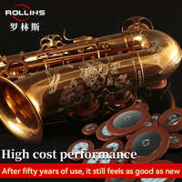 Popular Grade Classic Structure Gold Lacquer the Tone Is Magnetic and Warm Woodwind Instrument X3 Eb Alto Saxophone