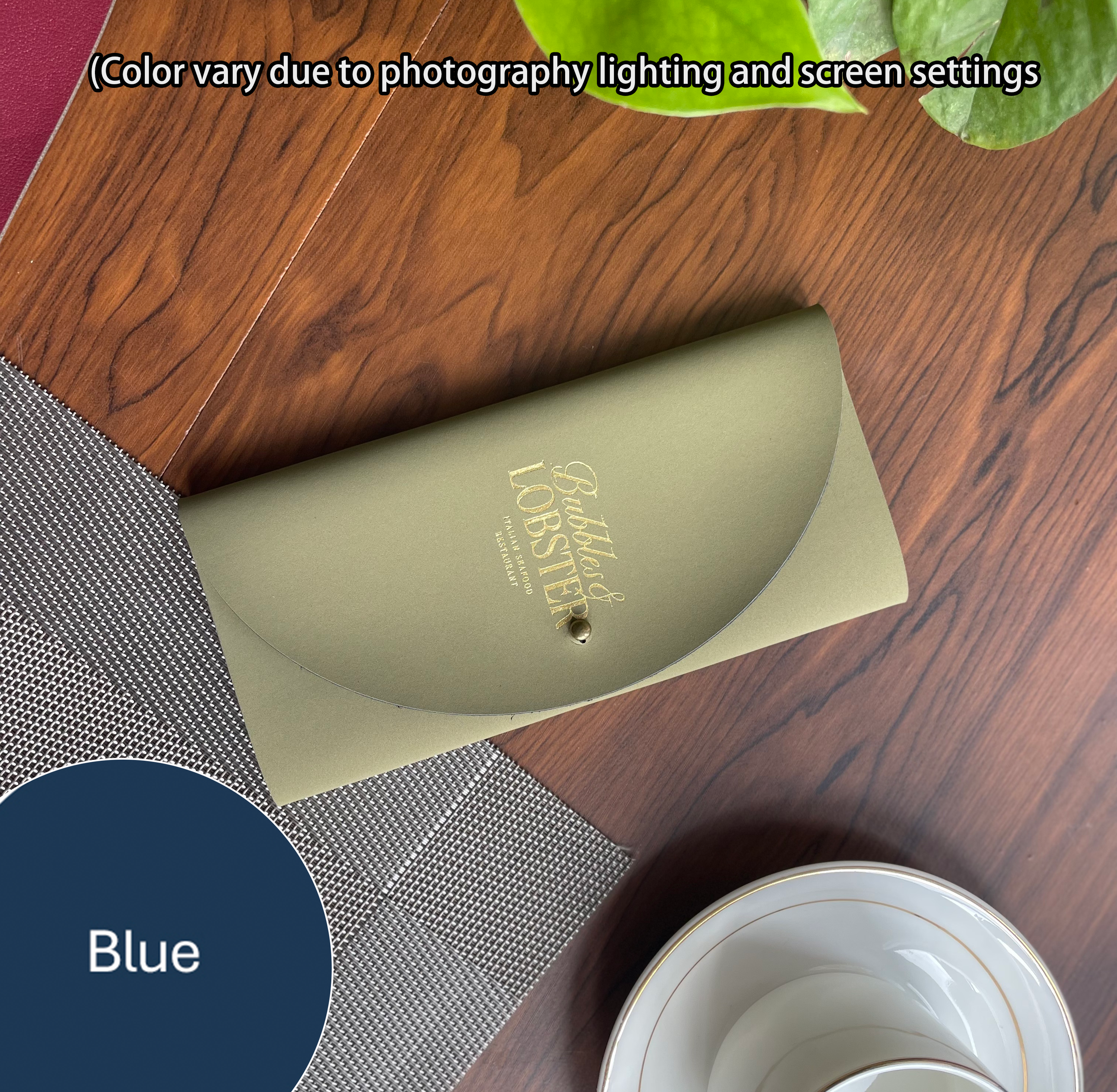 Pelle sintetica blu
