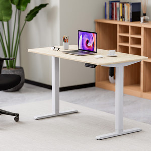 Cột tiêu chuẩn mới động cơ kép ngồi đứng bàn kim loại khung và động cơ duy nhất Chiều cao có thể điều chỉnh bàn khung đứng bàn - Product Image 3