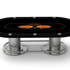 High Quality Luxury Casino Table Baccarat Poker Customized Game Table Heavy Poker Table For Casino
