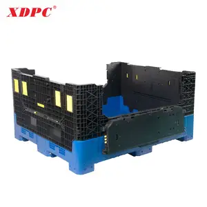 Xdpc 1470*1140*730Mm Plastic Palletdoos Opvouwbare Plastic Palletcontainer Voor Groenten En Fruit