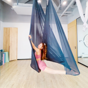 Hamaca aérea de 8m para <span class=keywords><strong>yoga</strong></span>, tela transparente, seda aérea, Red de elasticidad, Columpio de <span class=keywords><strong>yoga</strong></span>, cinturón elástico para gimnasio, estudio de <span class=keywords><strong>yoga</strong></span> interior - Product Image 1