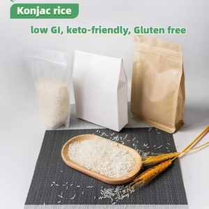 Riz <span class=keywords><strong>de</strong></span> Konjac Séché Certifié Halal, Adapté aux Végétaliens, Riz Shirataki Sec 25kg, Riche en Fibres, <span class=keywords><strong>Substitut</strong></span> <span class=keywords><strong>de</strong></span> <span class=keywords><strong>Repas</strong></span> Prêts à Consommer - Product Image 2