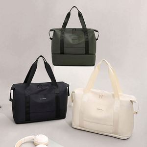 Bolsa de Viaje Plegable Grande y Ligera de PU con Logotipo Personalizado 2025, Bolsa de Almacenamiento de Ropa de Oxford con Acabado de Cuero, para Trajes y Equipaje - Product Image 5