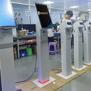 Hiện đại 32-inch tự phục vụ thanh toán kiosk Android vuông tương thích miễn phí-đứng treo tường tùy chọn pha chế tiền mặt kiốt - Product Image 6