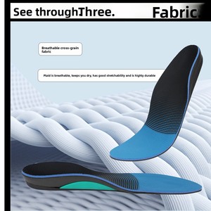 Semelles orthopédiques pour la correction des pieds plats, inserts <span class=keywords><strong>de</strong></span> soutien <span class=keywords><strong>de</strong></span> la voûte plantaire avec coussin <span class=keywords><strong>de</strong></span> talon en silicone pour l'alignement et la stabilité des pieds - Product Image 4