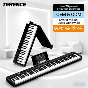Piano électrique <span class=keywords><strong>MIDI</strong></span> TERENCE X88C haute fidélité, design ultra-fin et compact, idéal pour les performances en extérieur et les voyages - Product Image 1