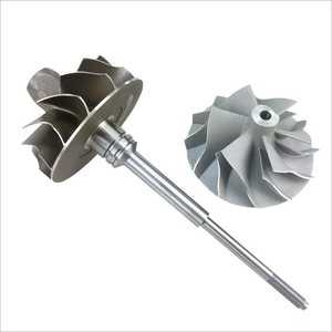 OEM tùy chỉnh hợp kim Niken titan kim loại phôi tăng áp máy nén tuabin bánh xe Trục cánh quạt - Product Image 1