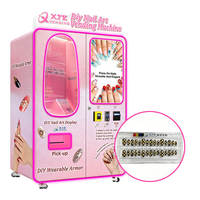 Máquina expendedora de arte de uñas con pantalla táctil de 32 pulgadas XYZ Self Service, con SDK, pago múltiple, impresora de uñas 3D inteligente.