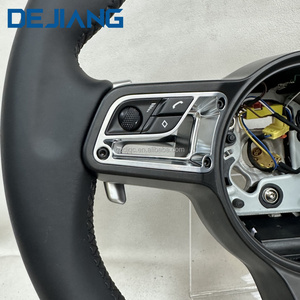 Volant <span class=keywords><strong>sport</strong></span> en cuir pleine fleur personnalisé, fourni par l'usine, accessoires pour Porsche 991 <span class=keywords><strong>911</strong></span> 992 718 918CARRERA GT Macan Cayman - Product Image 4