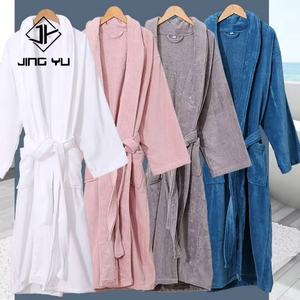 Bata de Baño de Tela de Rizo con Diseño Personalizado, Logotipo Bordado Multicolor, 100% Algodón, Bata de Baño Unisex al por Mayor para Hoteles - Product Image 6