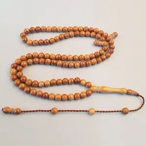 球形圆形穆斯林伊斯兰祈祷Tasbih Tasbeeh Tesbih念珠99珠子手镯斋月礼物