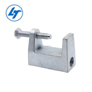 Fixations à clipser en acier galvanisé pour sol/mur, en alliage de fonte galvanisée, en forme de U/C - Product Image 3