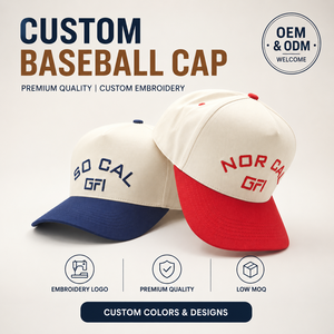 Gorra de Béisbol de 5 Paneles para Campamento al Aire Libre, Logotipo Bordado Personalizado, MOQ Bajo, OEM, Alta Calidad, Protección Solar, Parte Superior de Malla Transpirable - Product Image 1