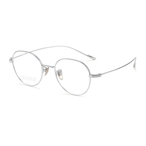 Montures de lunettes ovales en titane pur pour femmes 9110, légères, monture complète, haute qualité, fabriquées à Danyang - Product Image 1