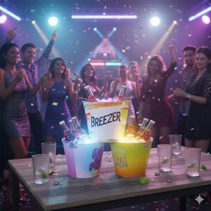 ถังน้ำแข็งเคลือบสังกะสีแบบพกพา ทนทาน พร้อมหูหิ้ว - Product Image 2