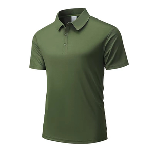 Polo de luxe, t-shirt sans couture, haut d'été pour homme, en soie glacée, personnalisation du polo - Product Image 4