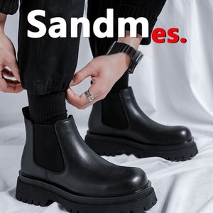 Summer Formal Ankle Boots for Office Career Genuine Leather Chelsea Height Increasing Patent Leather Cowboy Shoes Handsome - Product Image 6