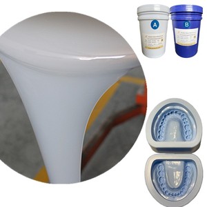 25 Shore a Platinum Cure a B Dos componentes Silicona líquida para laboratorio dental Fabricación de moldes dentales - Product Image 6