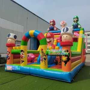 Indoor Outdoor Mario Inflatable Bouncer Inflatable Theme Park Outdoor Playground Inflatable Fun City