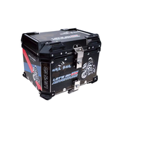 Boîte à bagages arrière pour moto 45L en alliage d'aluminium, coffre universel pour moto, rangement arrière, prix d'usine, livraison directe